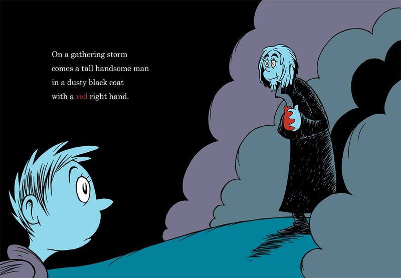 Illustration for article titled Nick Cave’s “Red Right Hand” gets a whimsical Dr. Seuss makeover